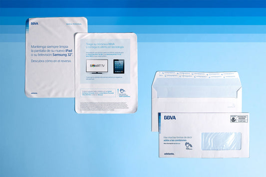 Gamuza como carta publicitaria para BBVA
